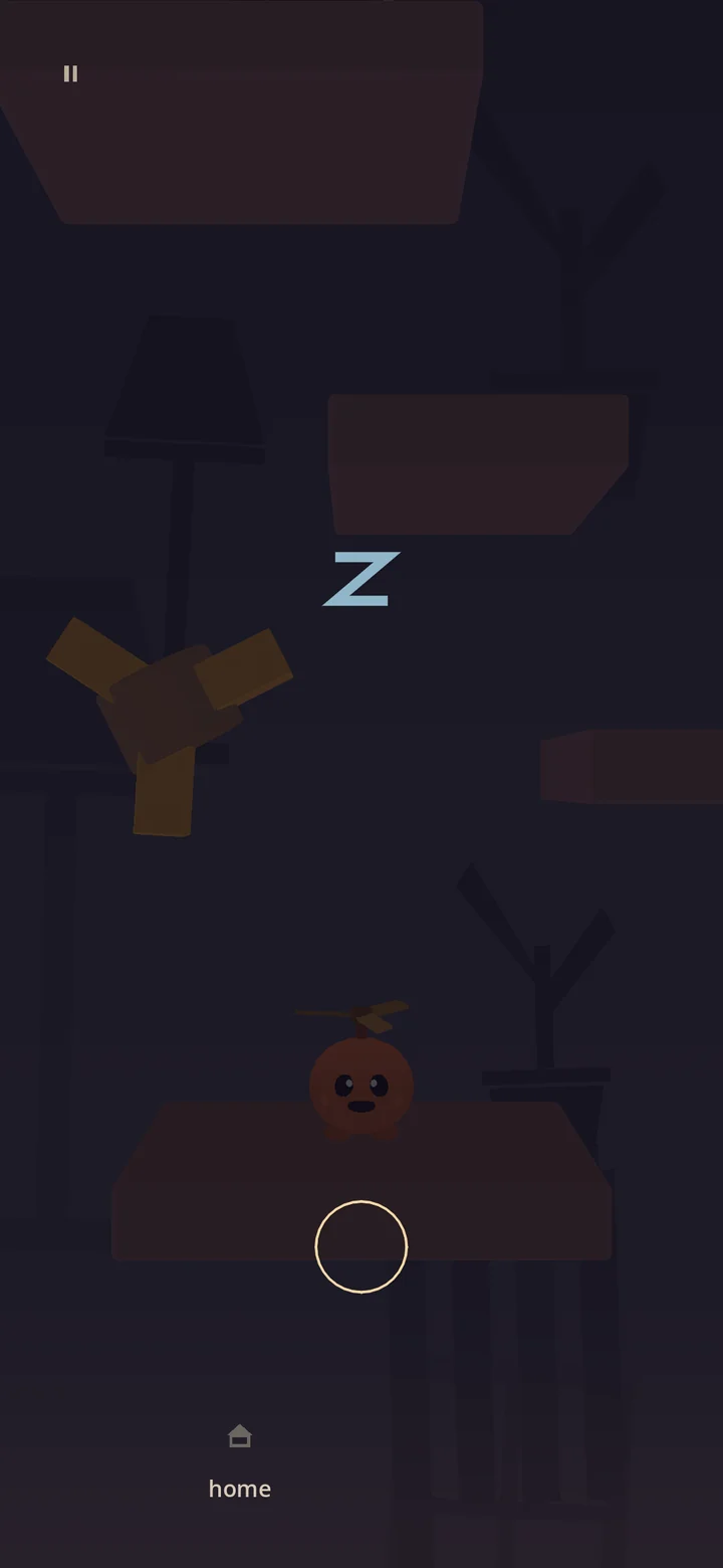 Dream mode — no falling, no counter